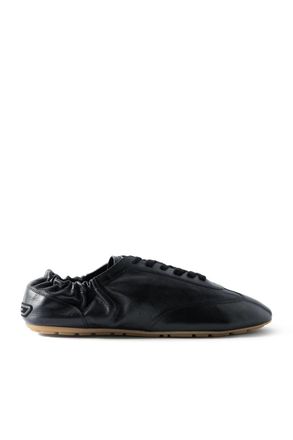 Saint Laurent Lewis Full-Grain Leather Sneakers