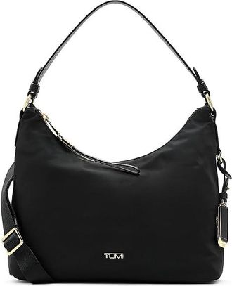 Tumi Asbury Shoulder Crossbody Cross Body Womens Handbags Black/Gold, Leather