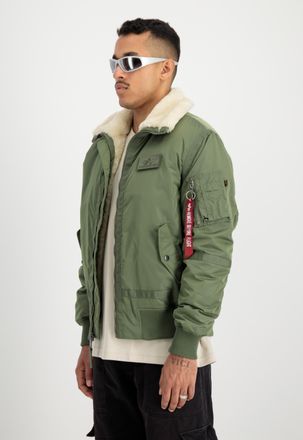 Alpha Industries Bomberjacke ALPHA INDUSTRIES B-15 III TT Two Tone, Herren, Gr. M, gr&uuml;n (sage, gr&uuml;n), Obermaterial: 100% Nylon, Futter: 100% Polyester, &Auml;rmelfutter: 10