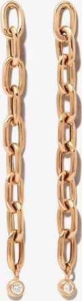 Zoë Chicco 14K Yellow Gold Chain Link Diamond Earrings - Womens - Diamond/14kt Yellow Gold