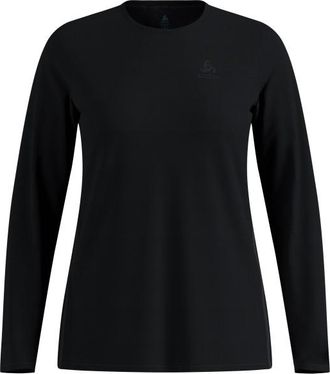 Odlo Zeroweight Chill-Tec T-Shirt Crew Neck L/S Laufshirt f&uuml;r Damen | schwarz