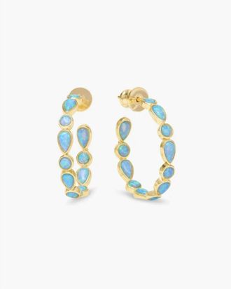 Melinda Maria Womens Isla Hoops In Gold