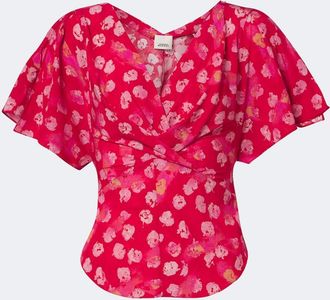 Isabel Marant Faljane floral silk-blend top