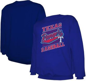 Stitches Mens Stitches Royal Texas Rangers Lightweight Crew Sweatshirt at Nordstrom, Size Xx-Large