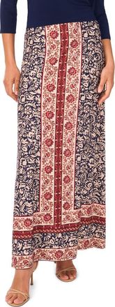 Vince Camuto Floral Border A-Line Skirt in Classic Navy at Nordstrom Rack, Size X-Small