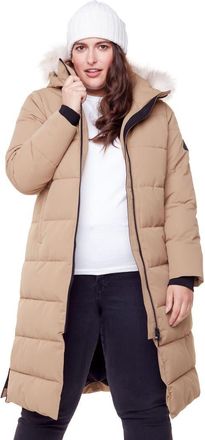 Alpine North KLUANE PLUS SIZE - Vegan Down Ultra Long Winter Parka in Camel at Nordstrom, Size 2X