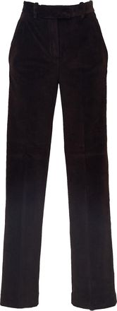 Circolo 1901 Smooth Velvet Trousers with Tailored Silhouette