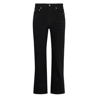 Tory Burch Dames, Jeans, Zwart, Maat: W25 Katoen