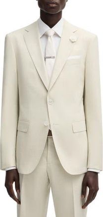 BOSS Hutson Wool Blend Sport Coat in Off White at Nordstrom Rack, Size 42 R