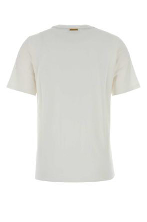 Michael Kors Womens White Cotton T-Shirt Bianco Exterior