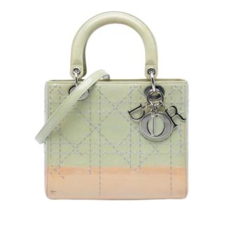 Dior Pre-owned Lady Handbag - Dames - Pre-owned - Groen - Maat: ONE Size Leer
