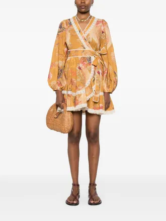 Zimmermann Ascension Dress - Mustard Yellow