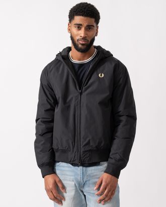 Fred Perry Mens Brentham Jacket in Black Nylon - Size Large