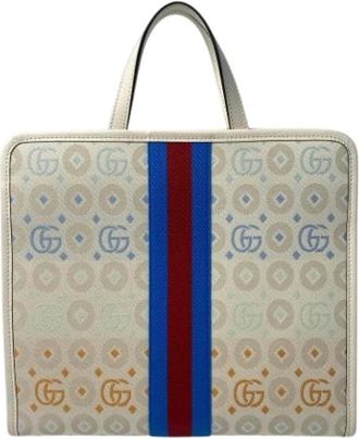 Gucci Pre-owned Handbags, female, Multicolor, Size: ONE SIZE Pre-owned GG Canvas Tote Bag