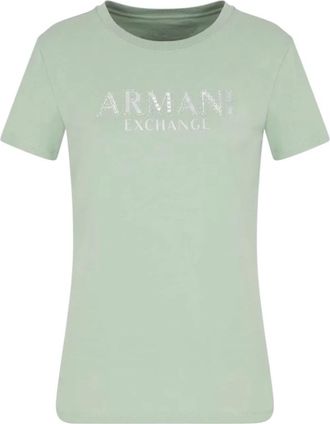 A|X Armani Exchange Donna, Top, Verde, S, new