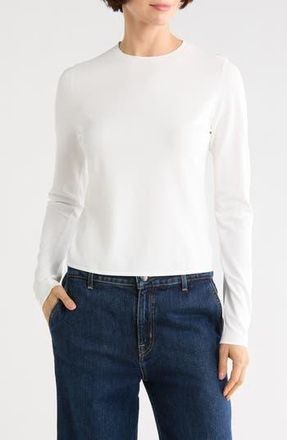 Vince Clean Fit Crewneck Sweater in Off White at Nordstrom Rack, Size X-Large