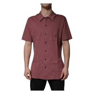 Dolce & Gabbana Camicia Button Down - - Shirts - Uomo - Marrone - XS