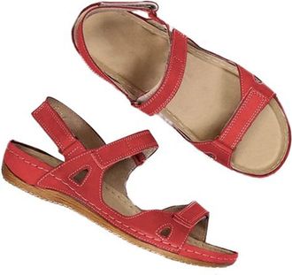 Generic Orthopedic Sandals for Women UK Clearance Low Wedge Heel Wide Fit Sandal Casual Walking Shoes Comfortable Cushion Arch Support Sliders Open Toe Slingb