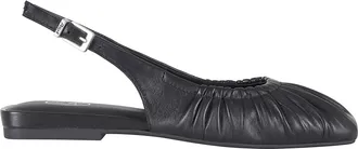 Ash Black Bibi Strapped Nappa Leather Flats