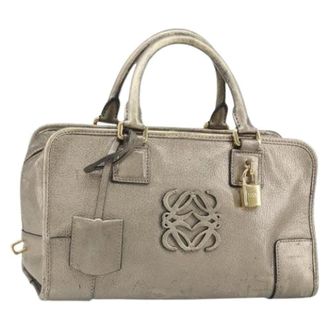 Loewe Pre-owned Leren Handtas - Dames - Vintage Handtas - Geel - ONE Size - Leer - Vintage