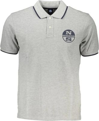 North Sails Poloshirt met korte mouwen - Heren - Polos - Grijs - S - Katoen - Tops