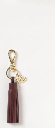 Lauren Ralph Lauren Portachiavi in ottone con nappa in pelle