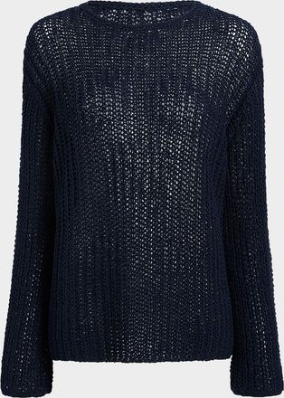 Khaite Elowen Cotton Open-Knit Sweater