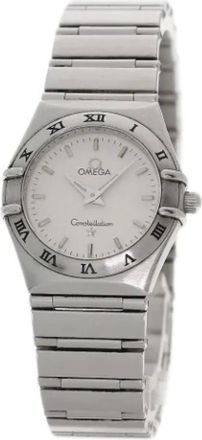 Omega Pre-owned Watches, female, Gray, Size: ONE SIZE Pre-owned Stainless Steel watches