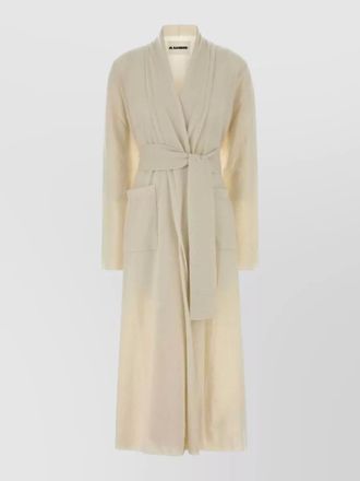 Jil Sander cashmere cardigan belted at the waist