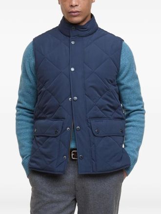 Barbour Gewatteerd jack met zak - Blauw