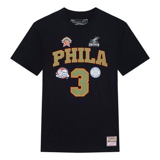 Mitchell & Ness x NBA Philadelphia 76ers Script T-shirt Allen Iverson 3 BNN3DP22083-P76BLCKAIV