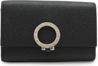 Bulgari Vintage, unisex, Zwart, ONE Size, Leer, Pre-owned Leren Portemonnee