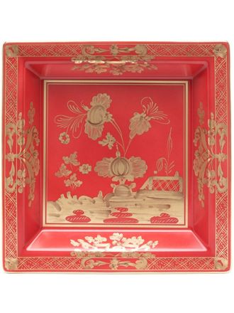 Ginori 1735 Oriente Italiano Rubrum porcelain square plate (24,5cm) - unisex - Porcelain - One Size - Red