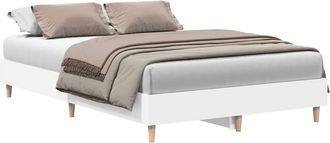 vidaXL Giroletto Senza Materasso Bianco 135x190cm In Legno Multistrato Vidaxl