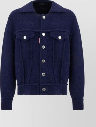 Dsquared2 wool blend shirt jacket