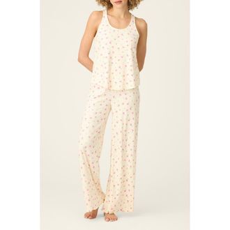 PJ Salvage For the Mamas Jersey Pajamas in Butter at Nordstrom, Size X-Small