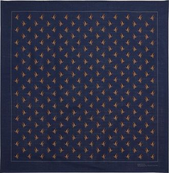 Polo Ralph Lauren Men & apos;s Duck-Print Wool Challis Bandanna