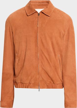 Brunello Cucinelli Mens Country Suede Shirt Jacket