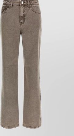 Rotate straight leg jeans belt loops pockets