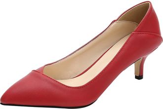 Generic Womens Mid High Block Heels Mary Jane Court Shoes Ladies Comfort Support Work Pumps UK Formal Smart Office Low Heeled Slip On Wide Fit Extra Stiletto 