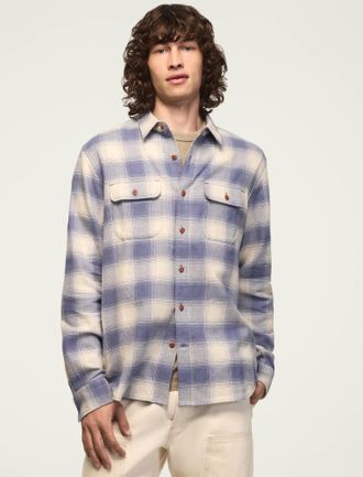 Lucky Brand Mens Plaid Cloud Soft Flannel Shirt