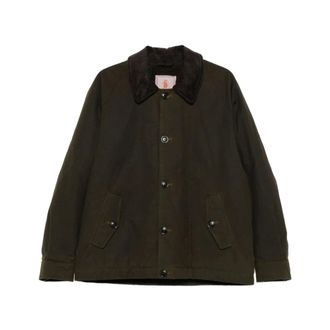 Baracuta Gewaxt Deck Jacket - Heren - Jassen - Bruin - Maat: 4XS Katoen