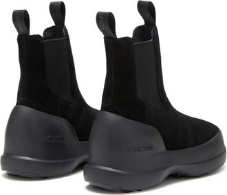 Moon Boot Womens Luna Chelsea Boot Black Suede Rubber Sole