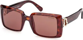 Moncler Brown Pantograph Womens Sunglass