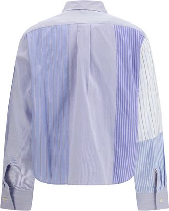 E.L.V. Denim Womens Emilie Shirt Multi Blue Cotton