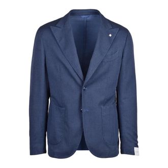 Luigi Bianchi Mantova Heren, Jassen, Blauw, Maat: XL Katoen