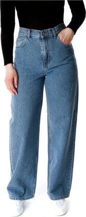 Carhartt Work in Progress Hoge Taille Loose Fit Jeans - Dames - Loose Fit Jeans - Blauw - W25 - Jeans