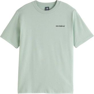 New Balance Mens Street Classics Runners T-Shirt in Green Cotton Jersey, size 2X-Large