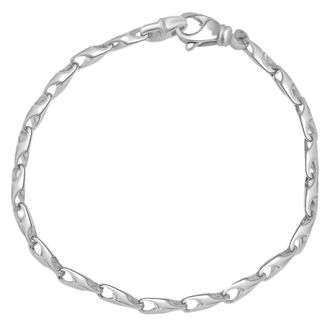 Pompeii3 Mens 14k Gold (15gram) or Platinum (28gram) 4.5mm Link Bracelet 8.5