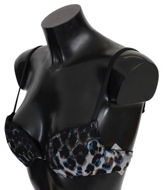 Roberto Cavalli Womens Black Lace Reggiseno Nylon Bra Underwear Elastane Clothing